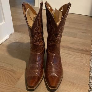 Ariat Brown Snip Toe Cowboy Boots 10D